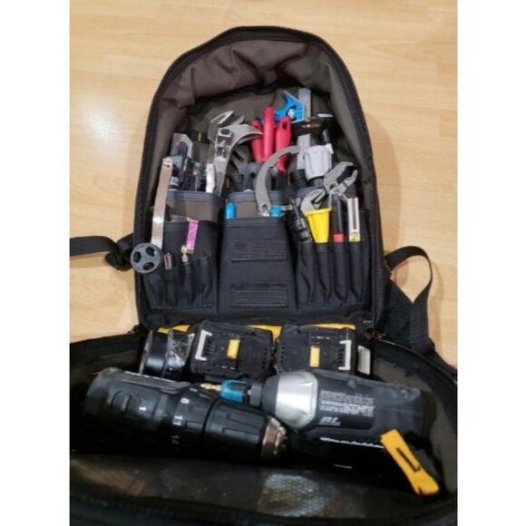 53 Pocket Lighted Backpack, Black - Picture 4 of 4